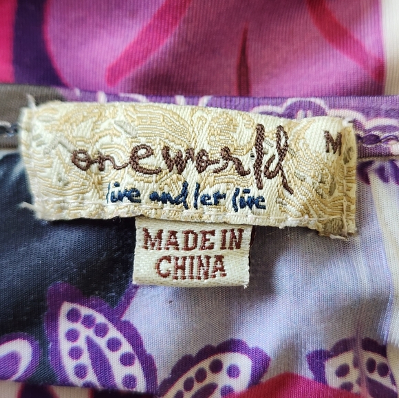 ONE WORLD sleeveless maxi dress, size M - Picture 5 of 7